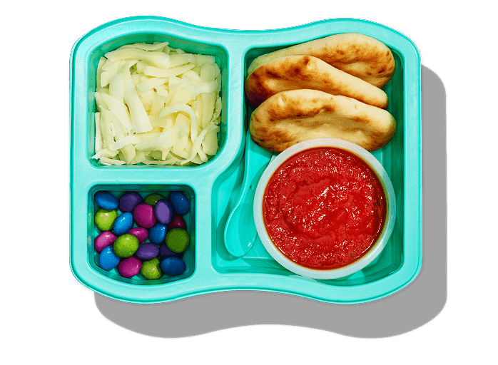 A Little Spoon Easy Cheesy Pizza Luncher.